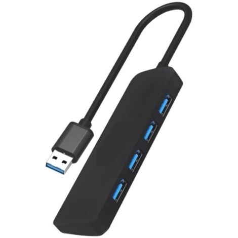USB Sadalītājs 4xUSB-A 3.0 melns