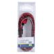 USB vads USB A / Micro USB savienotājs 1m sarkans