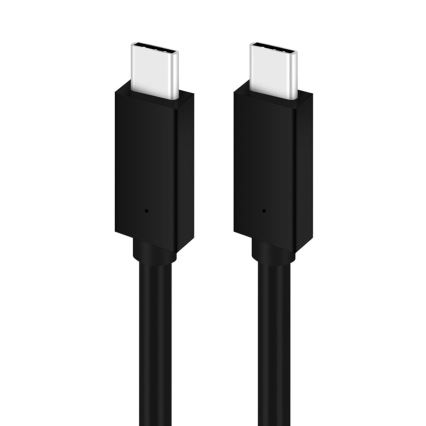 USB vads USB-C 2.0 savienotājs 1m melns