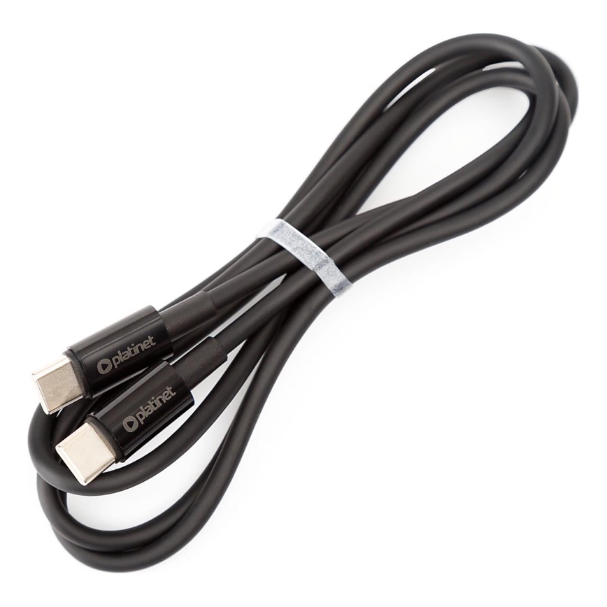 USB vads USB-C / USB-C savienotājs 60W 1m melna