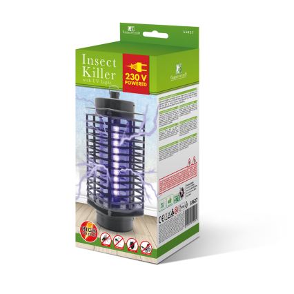 UV elektriskais kukaiņu slazds 1,2W/230V melns