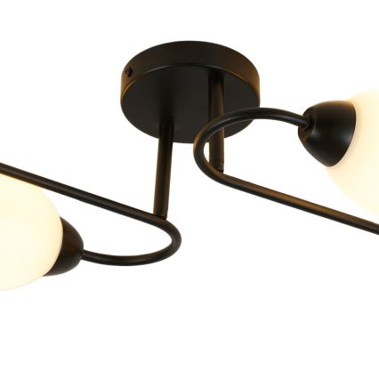 Uz virsmas montējamā griestu lustra KING, 4xE27/15W/230V, melna