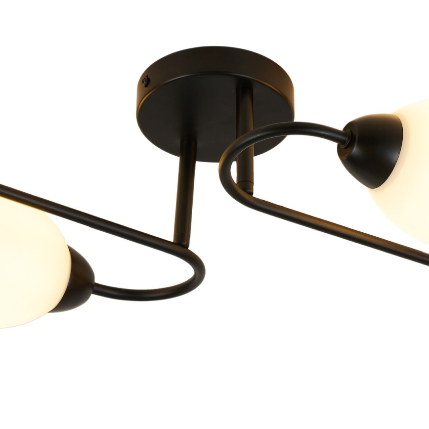 Uz virsmas montējamā griestu lustra KING, 4xE27/15W/230V, melna