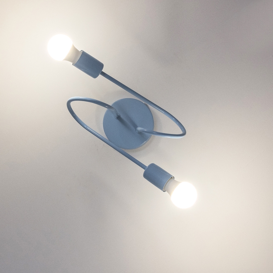 Uz virsmas montējamā griestu lustra OXFORD 2xE27/15W/230V zila