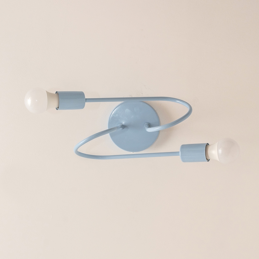 Uz virsmas montējamā griestu lustra OXFORD 2xE27/15W/230V zila