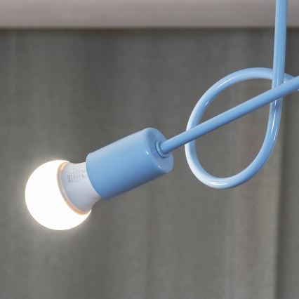 Uz virsmas montējamā griestu lustra OXFORD 2xE27/15W/230V zila