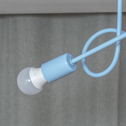 Uz virsmas montējamā griestu lustra OXFORD 2xE27/15W/230V zila