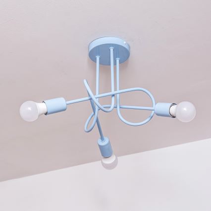 Uz virsmas montējamā lustra OXFORD 3xE27/15W/230V zila