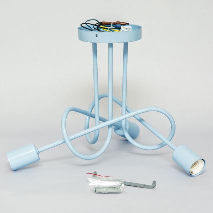 Uz virsmas montējamā lustra OXFORD 3xE27/15W/230V zila