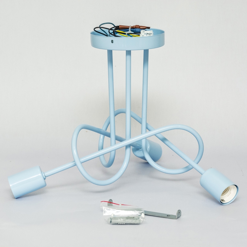 Uz virsmas montējamā lustra OXFORD 3xE27/15W/230V zila