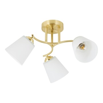 Uz virsmas montējamā lustra PAFOS 3xE27/15W/230V zelta