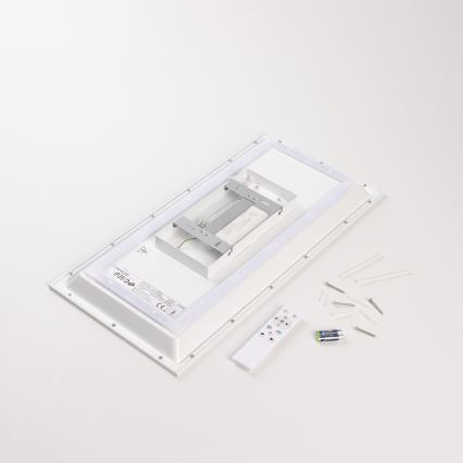 LED RGBW spilgtuma regulējams virsmas panelis LED/22W/230V 2700-6500K 29,5x59,5 cm + tālvadības pults