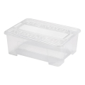 Uzglabāšanas kaste TEX BOX 10 l caurspīdīga