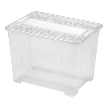 Uzglabāšanas kaste TEX BOX 21 l caurspīdīga