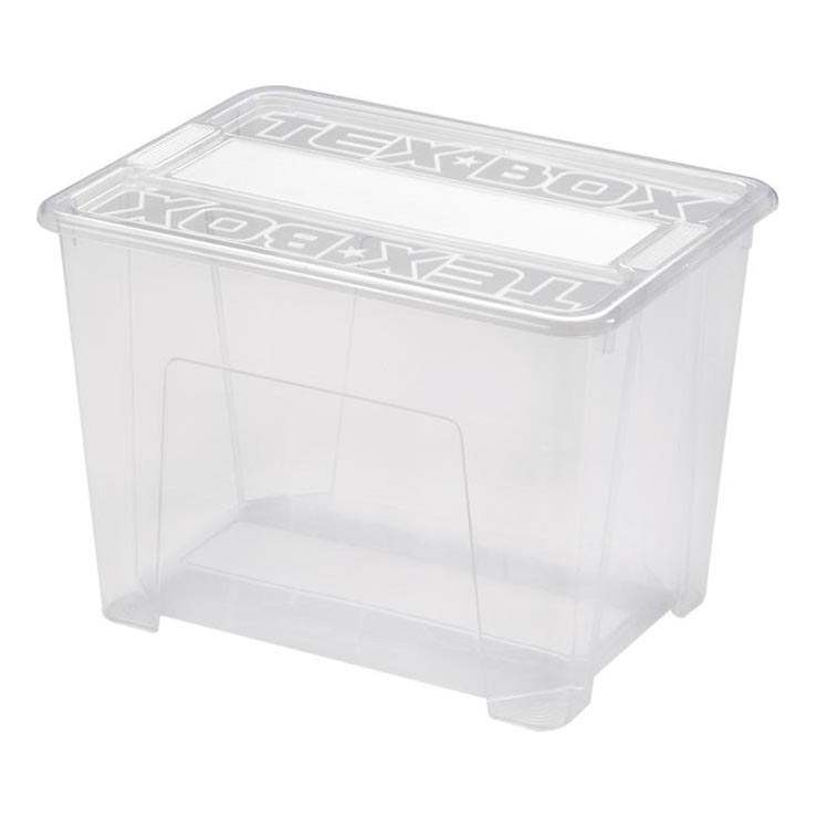 Uzglabāšanas kaste TEX BOX 21 l caurspīdīga