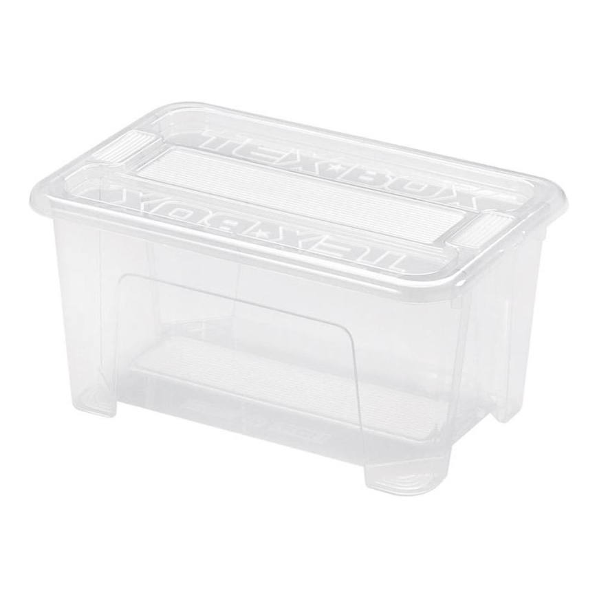 Uzglabāšanas kaste TEX BOX 4,5 l caurspīdīga