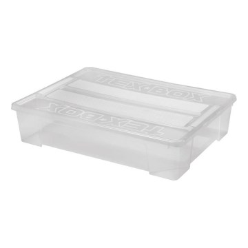 Uzglabāšanas kaste TEX BOX 60 l caurspīdīga