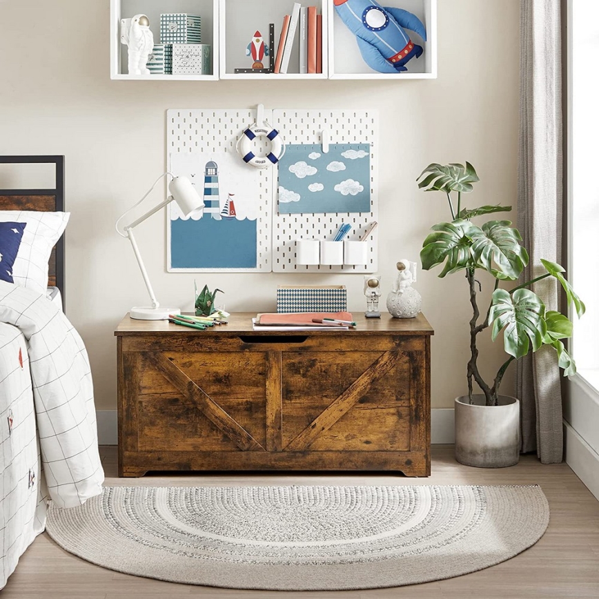 Uzglabāšanas lāde TOVIAN, brūna