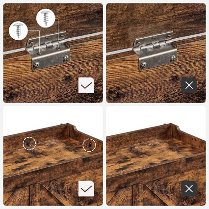 Uzglabāšanas lāde TOVIAN, brūna