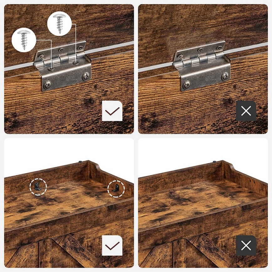 Uzglabāšanas lāde TOVIAN, brūna