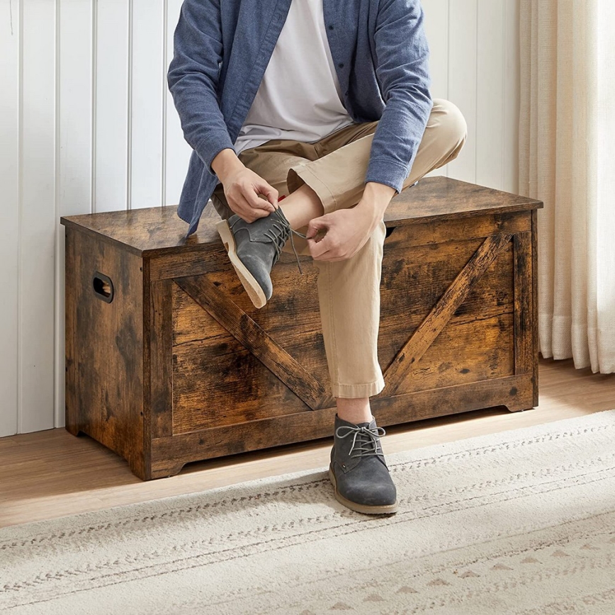 Uzglabāšanas lāde TOVIAN, brūna