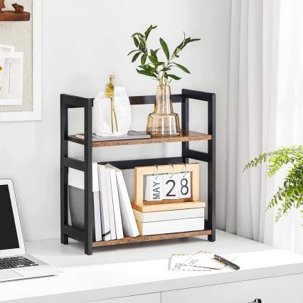 Uzglabāšanas plaukts MARGE brūns/melns