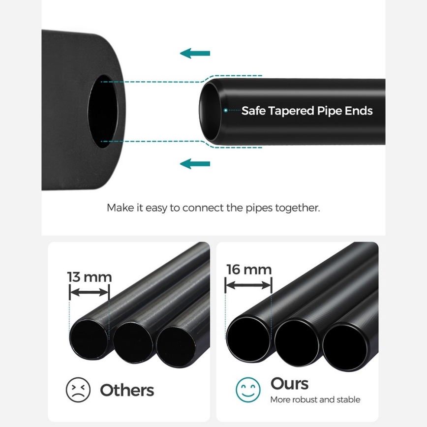 Uzglabāšanas skapis ar plauktiem un drēbju stieni MATIS 138x182 cm melns