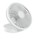 Uzlādējama galds ventilators 10W/5V 2400 mAh balta