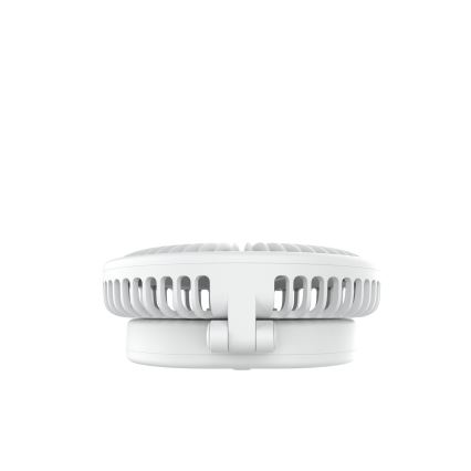 Uzlādējama galds ventilators 10W/5V 2400 mAh balta