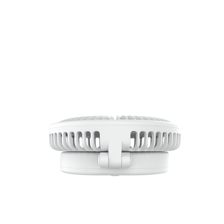 Uzlādējama galds ventilators 10W/5V 2400 mAh balta