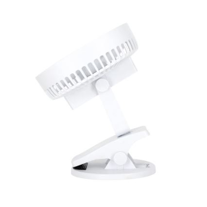 Uzlādējama galds ventilators ar stiprinājumu VIENTO 6W/5V 2000 mAh balta