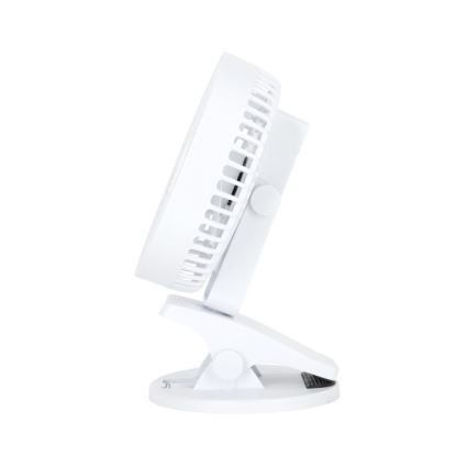 Uzlādējama galds ventilators ar stiprinājumu VIENTO 6W/5V 2000 mAh balta