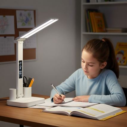 LED dimējama uzlādējamā galda lampa NOBLITE P LED/5W/5V 3000/4000/6000K 2200 mAh balta