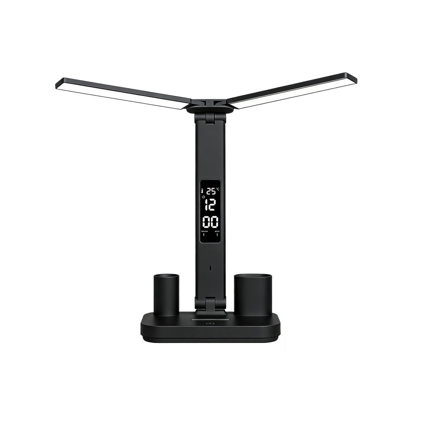 Regulējama LED uzlādējama galda lampa NOBLITE P LED/5W/5V 3000/4000/6000K 2200 mAh melna