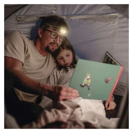 Uzlādējamā LED galvas lampa LED/USB IP43 800 mAh