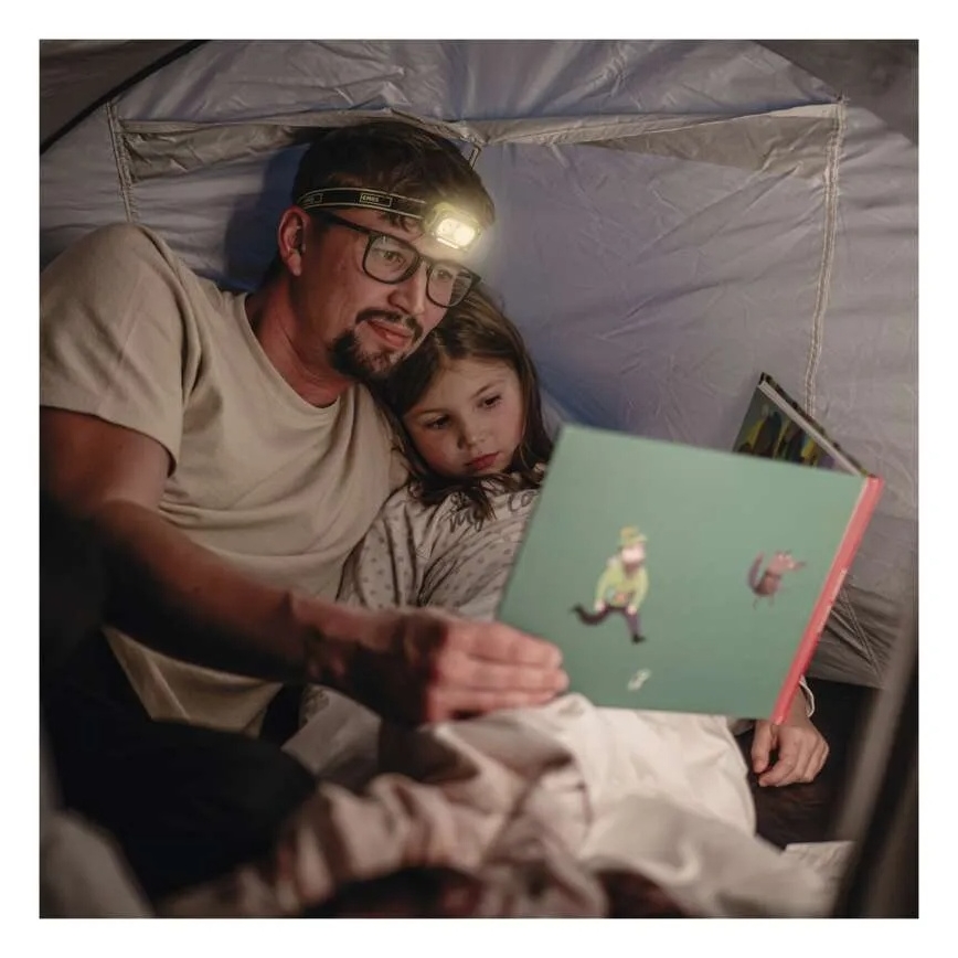 Uzlādējamā LED galvas lampa LED/USB IP43 800 mAh