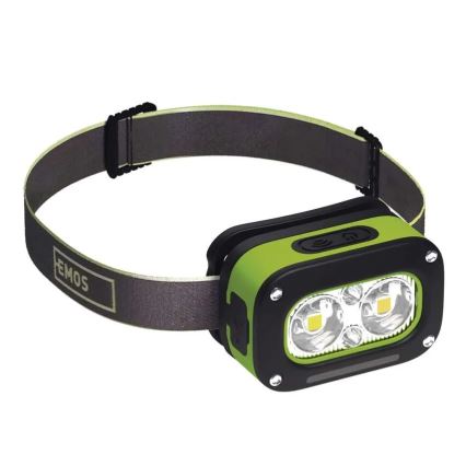 Uzlādējamā LED galvas lampa LED/USB IP43 800 mAh