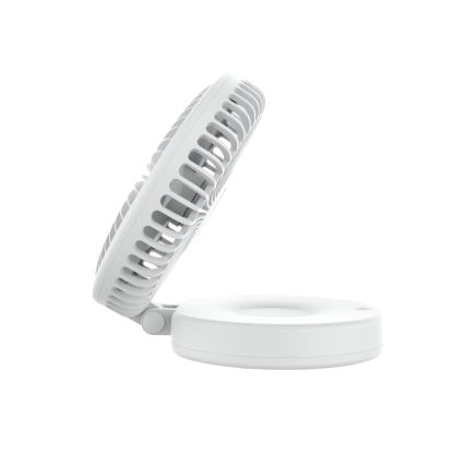 Uzlādējamais galda ventilators 10W/5V 2400 mAh balts
