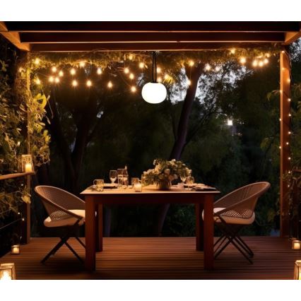 LED ar regulējamu spilgtumu uzlādējamais āra gaismeklis VENEZIA LED/1,5W/5V 2500K IP54 2600 mAh melns