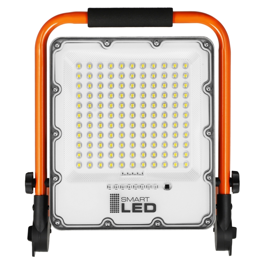 Uzlādējamais LED prožektors ar statīvu LED/50W/3,2V 4500K 5000 mAh IP65 oranžs