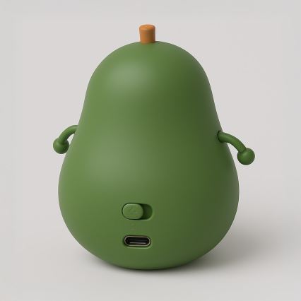 LED regulējama, uzlādējama, skārienjūtīga bērnu naktsgaisma AVOCADO LED/1W/5V 1200 mAh