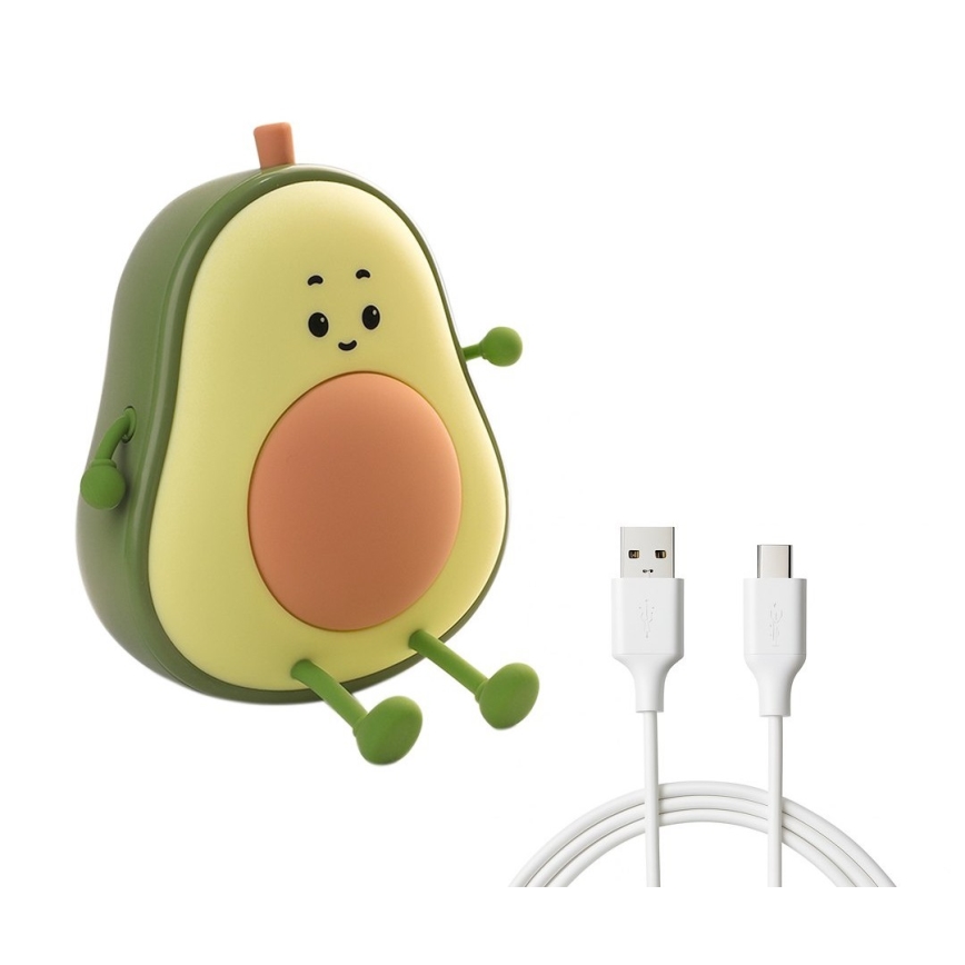 LED regulējama, uzlādējama, skārienjūtīga bērnu naktsgaisma AVOCADO LED/1W/5V 1200 mAh