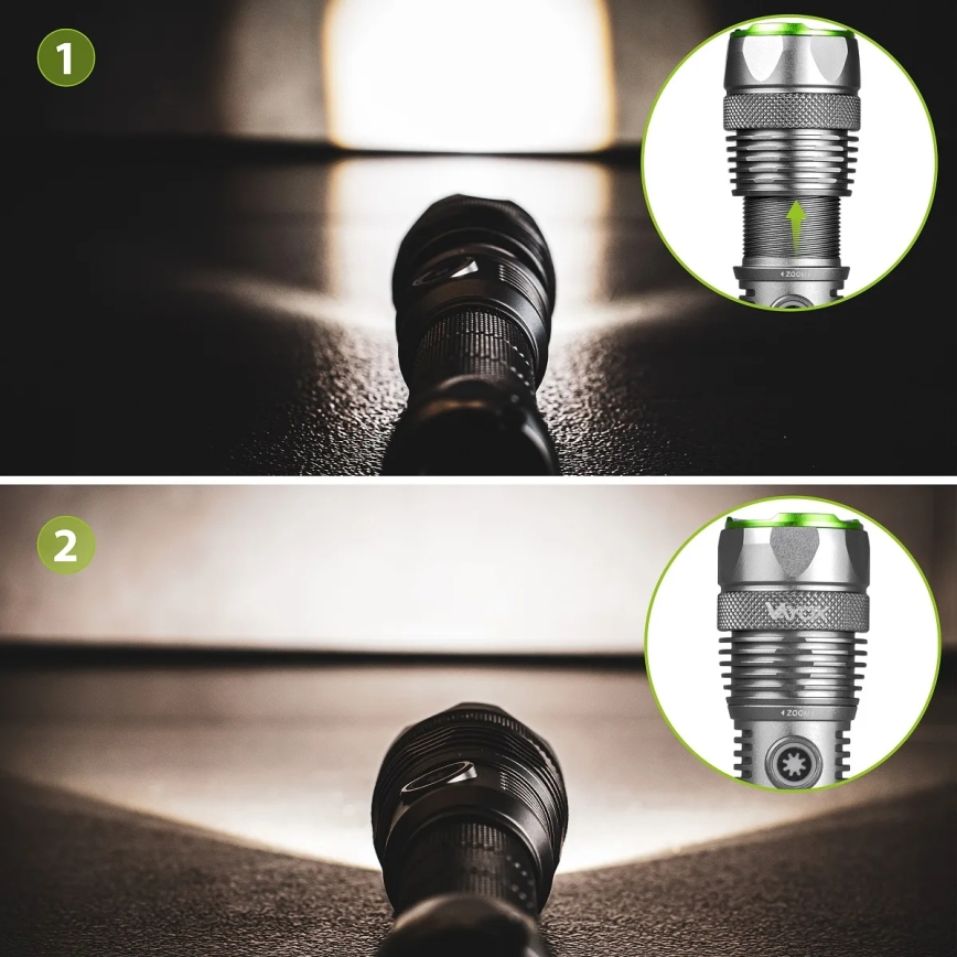 LED uzlādējamais lukturis ar regulējamu spilgtumu un powerbankas funkciju LED/30W/5V IPX7 3000 lm 4000 mAh