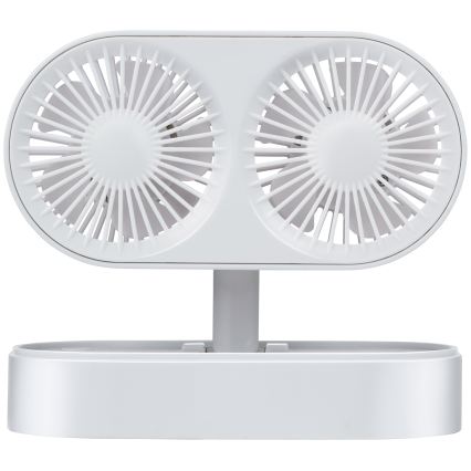Uzlādējams galda ventilators 3,7 V 1200 mAh, balts