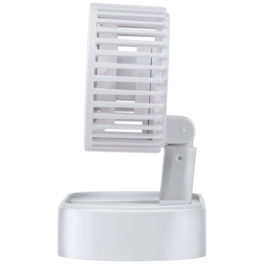 Uzlādējams galda ventilators 3,7 V 1200 mAh, balts