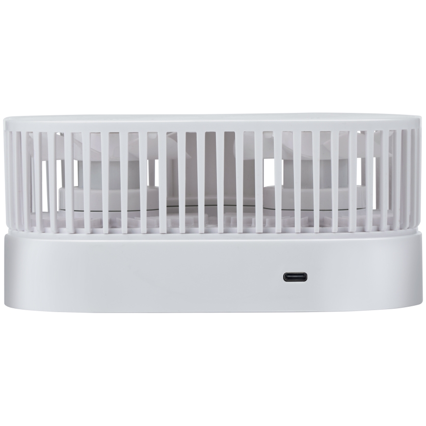 Uzlādējams galda ventilators 3,7 V 1200 mAh, balts