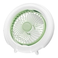 Uzlādējams galda ventilators 4W/5V 1200 mAh balts