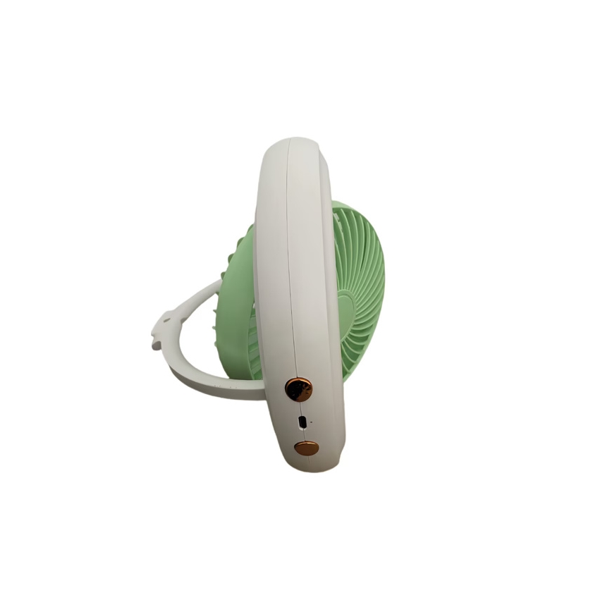 Uzlādējams galda ventilators 4W/5V 1200 mAh balts