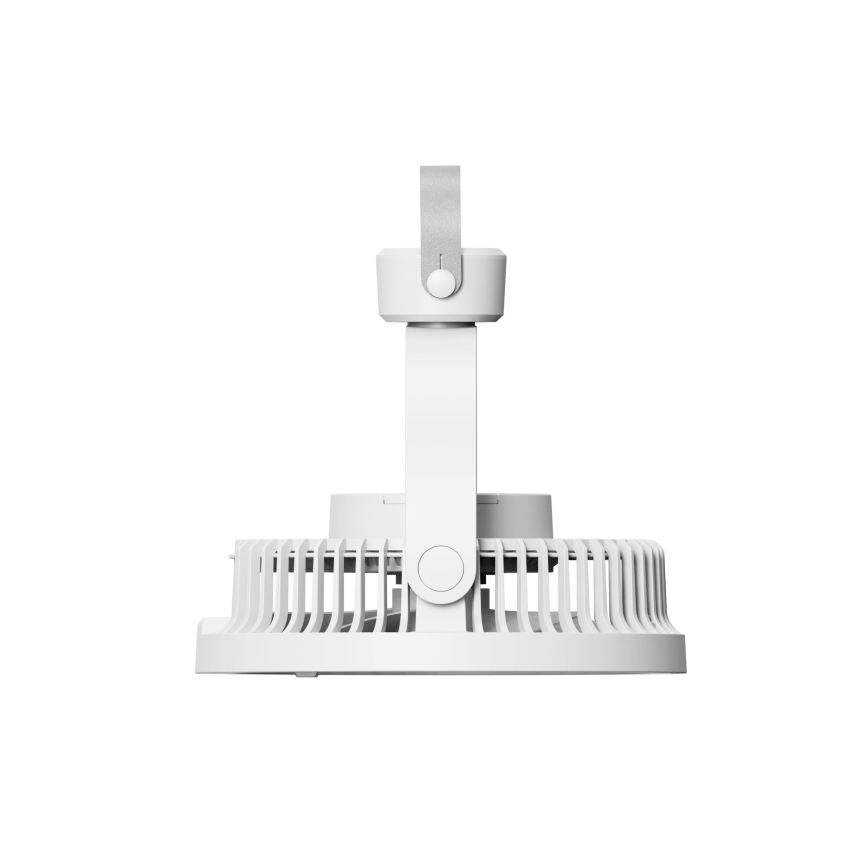 Uzlādējams galda ventilators ar LED apgaismojumu 8W/3,7V 2400 mAh balta