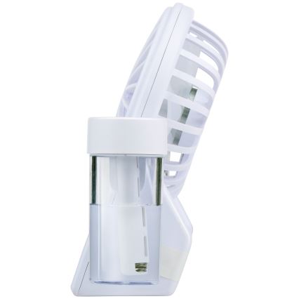 Uzlādējams galda ventilators ar miglas efektu 3,7V 1200 mAh